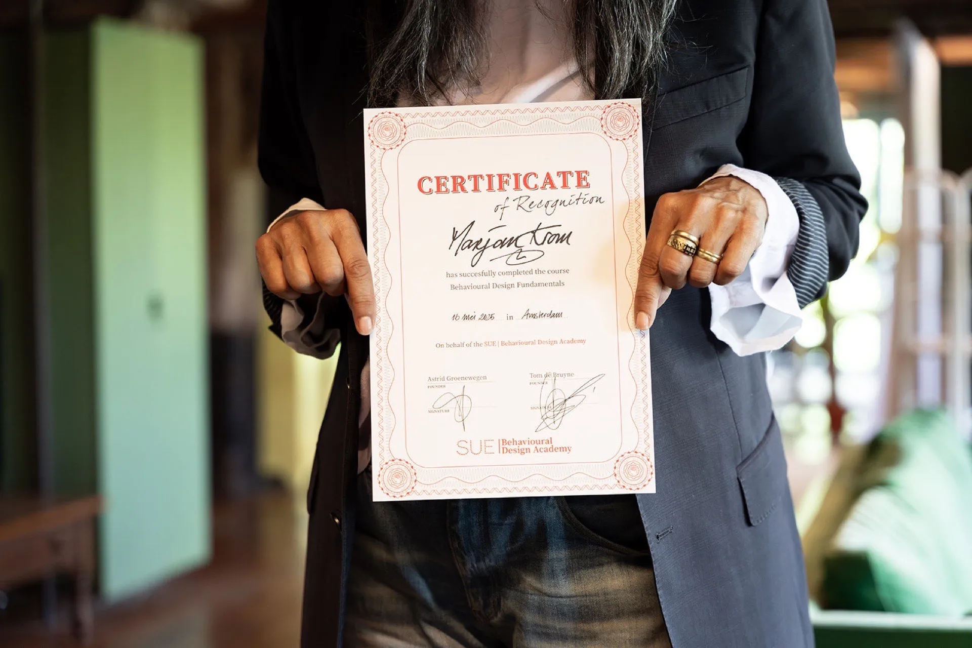 Samenwerken tijdens de training